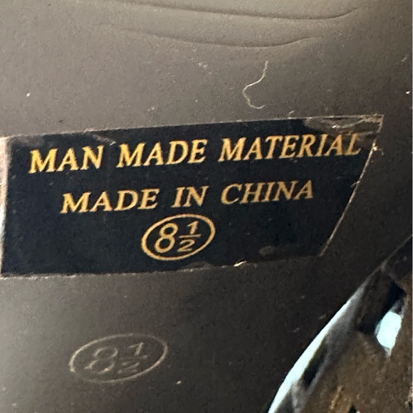 Black Mesh Over The Knee Boots, Cutouts, High Heel Boots size 8.5 - Picture 17 of 17